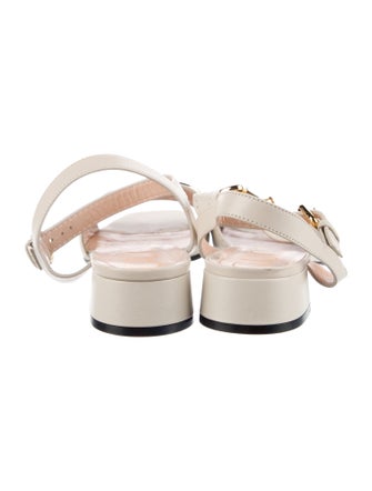 Gucci Horsebit Accent Leather Sandals