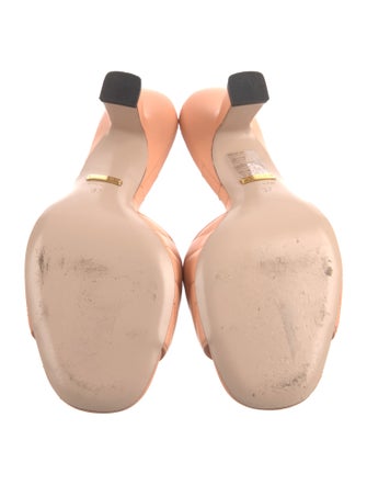 Gucci Double G Logo Leather Slides