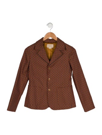 Gucci Kids' All-Over Print Blazer