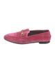 Gucci Horsebit Accent Velvet Loafers
