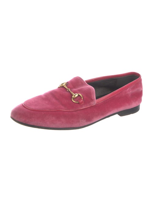 Gucci Horsebit Accent Velvet Loafers