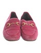 Gucci Horsebit Accent Velvet Loafers