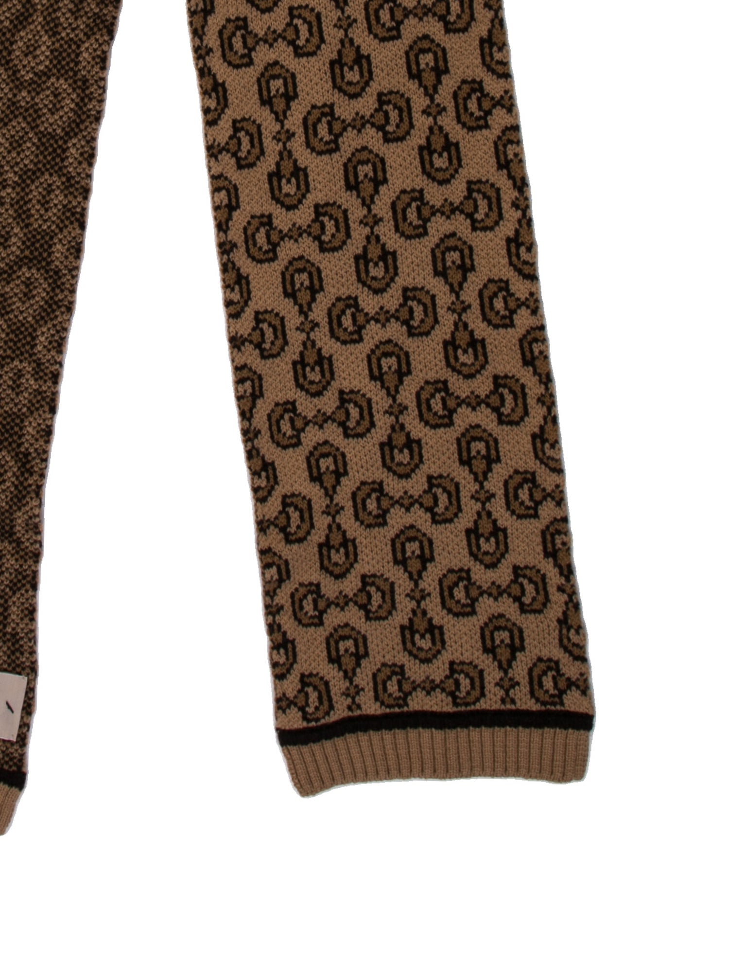 Gucci Wool Horsebit Accent Scarf