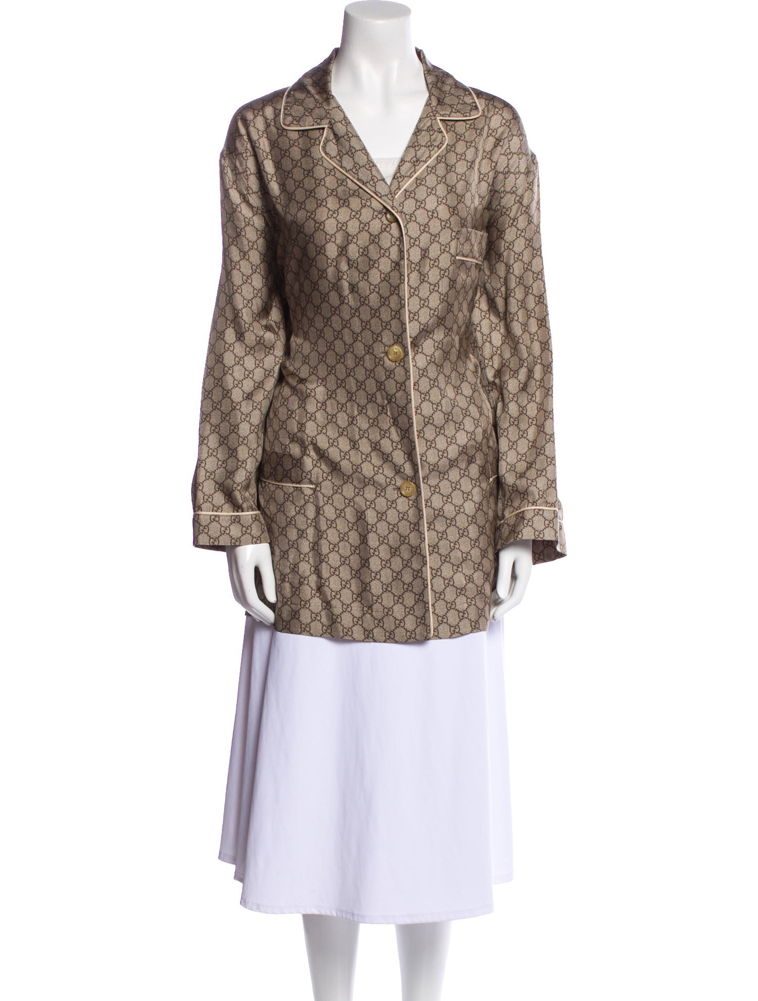 Gucci Silk Printed Pajamas