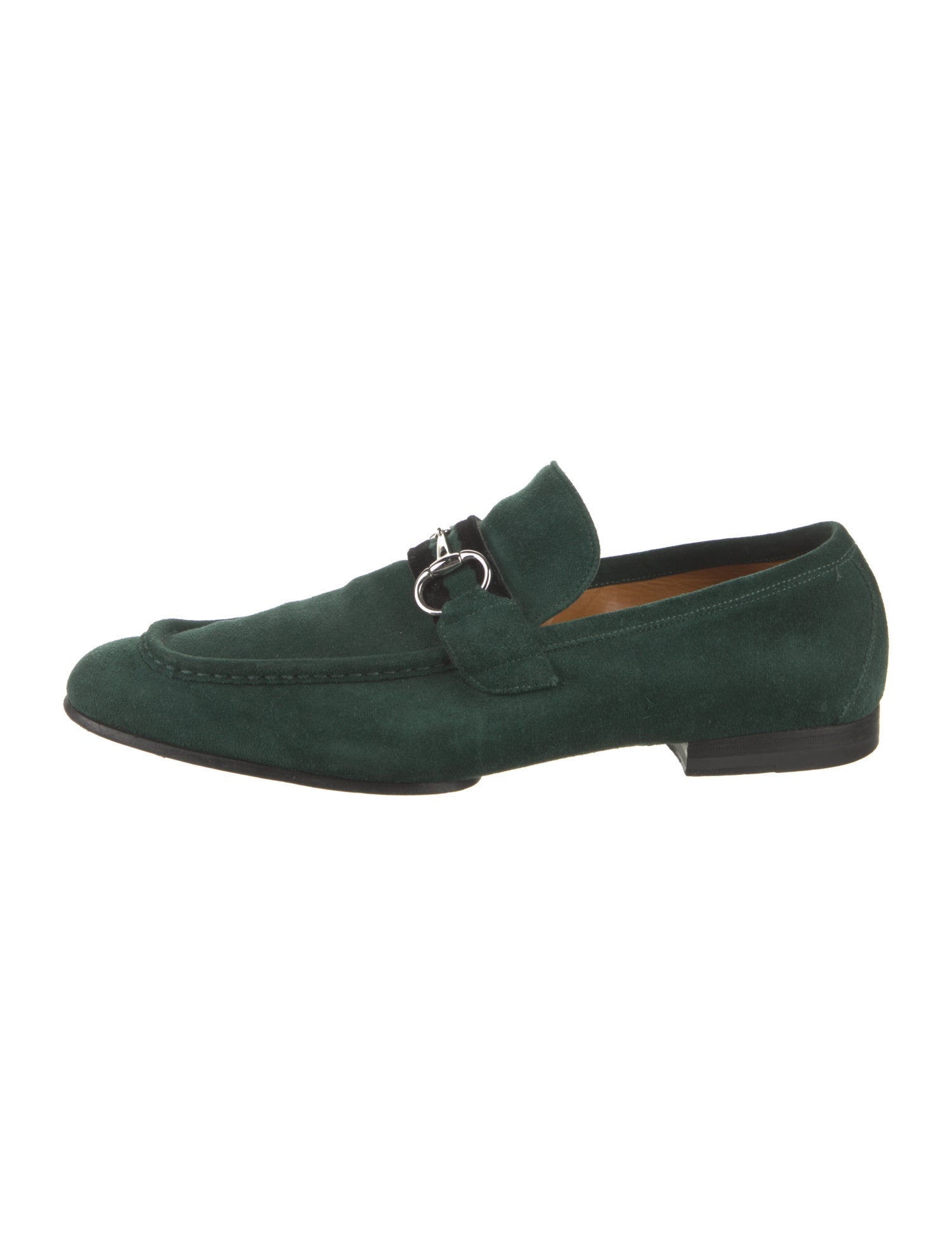 Gucci Horsebit Accent Suede Loafers