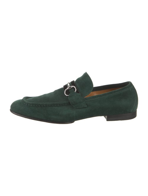 Gucci Horsebit Accent Suede Loafers