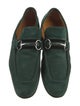 Gucci Horsebit Accent Suede Loafers