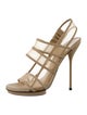 Gucci Mesh Mesh Accents Slingback Sandals