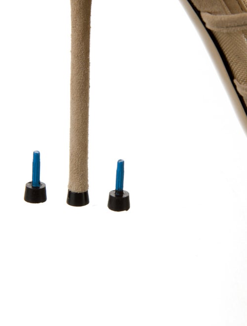 Gucci Mesh Mesh Accents Slingback Sandals