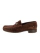 Gucci Horsebit Accent Suede Loafers