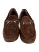 Gucci Horsebit Accent Suede Loafers