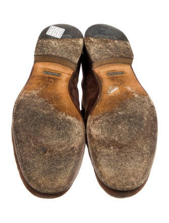 Gucci Horsebit Accent Suede Loafers