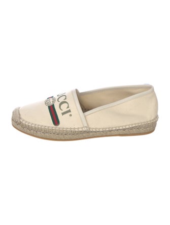 Gucci Web Accent Canvas Espadrilles