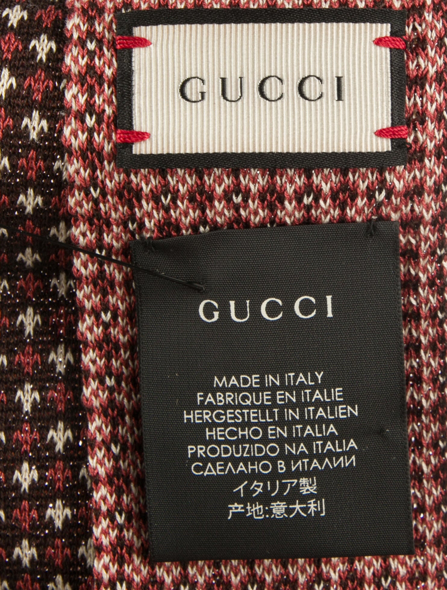 Gucci Pattern Print Tie