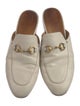 Gucci Horsebit Accent Leather Mules