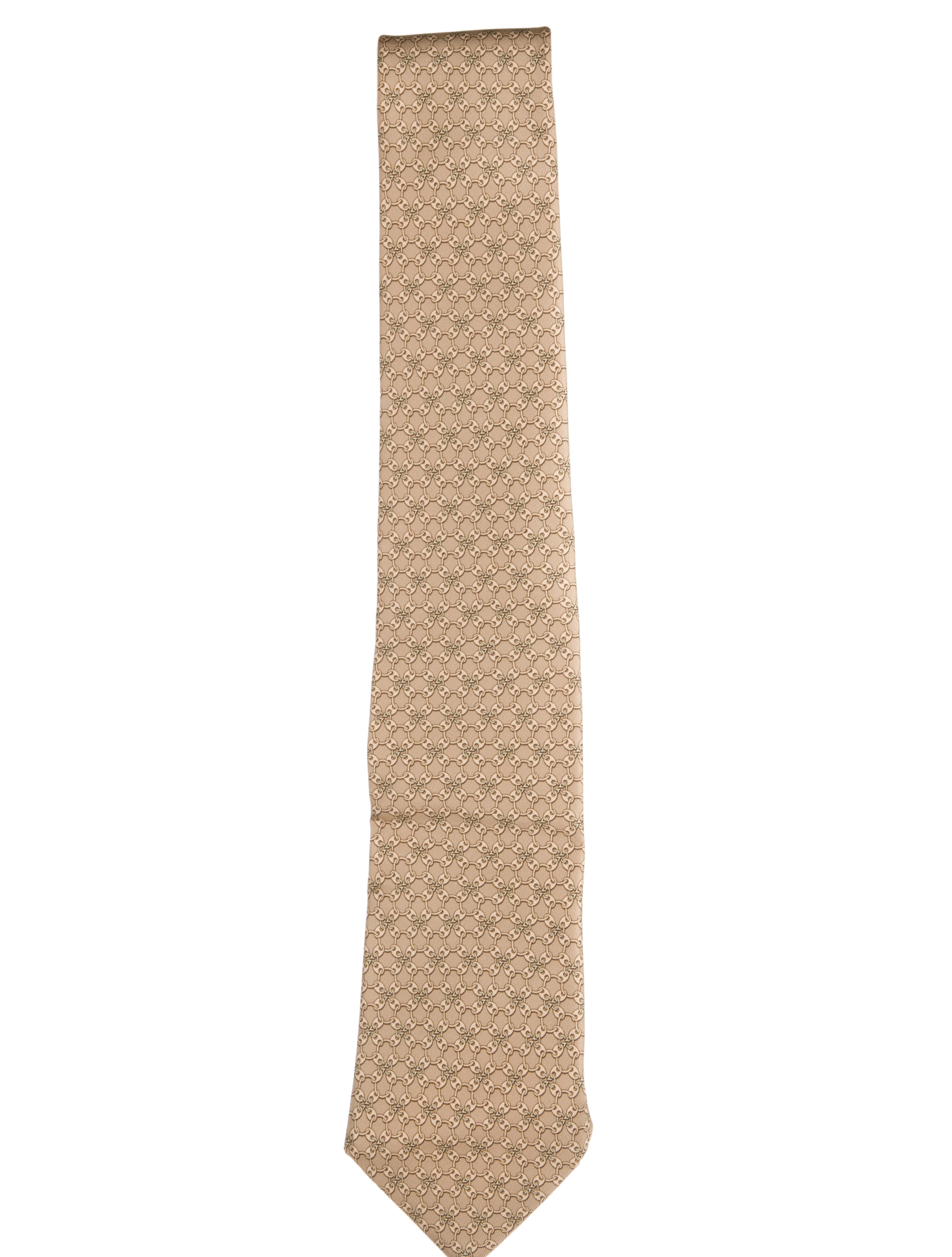 Gucci Pattern Print Silk Tie