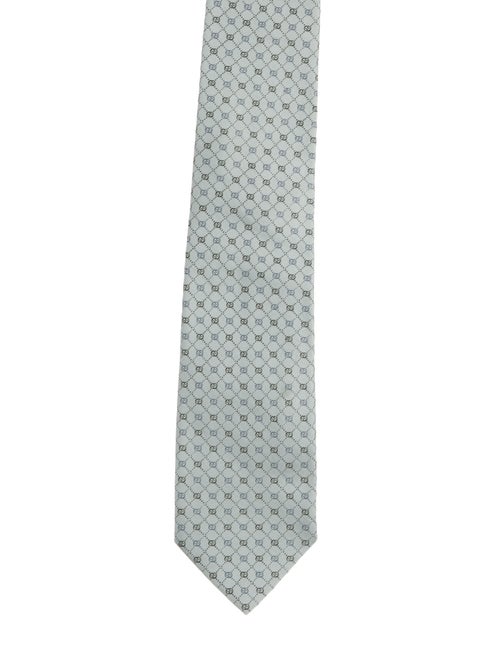 Gucci Pattern Print Silk Tie