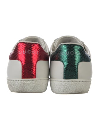 Gucci Web Accent Leather Sneakers