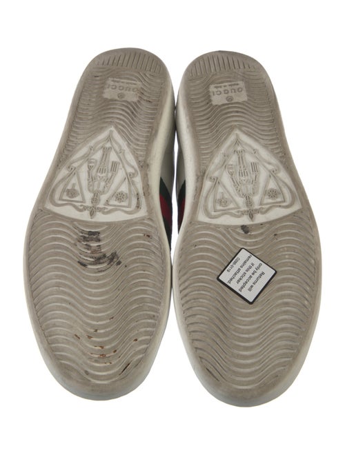 Gucci Web Accent Leather Sneakers