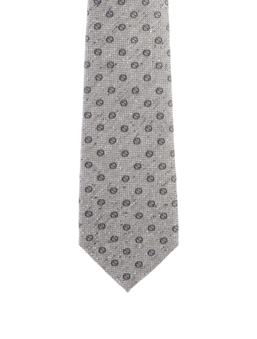 Gucci GG Logo Pattern Print Tie