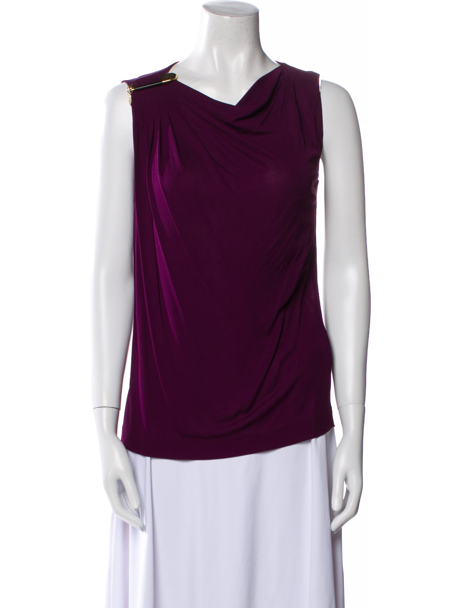 Gucci Cowl Neck Sleeveless Top