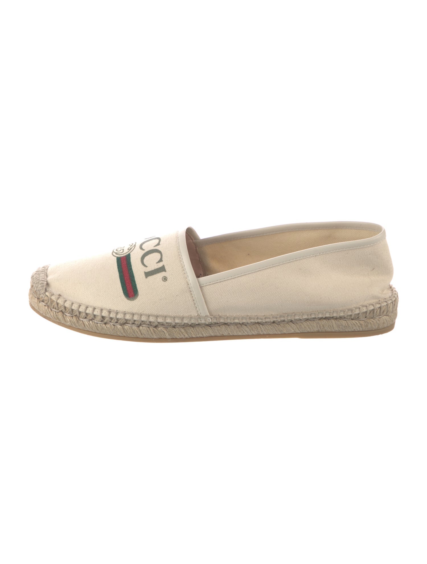 Gucci Web Accent Canvas Espadrilles