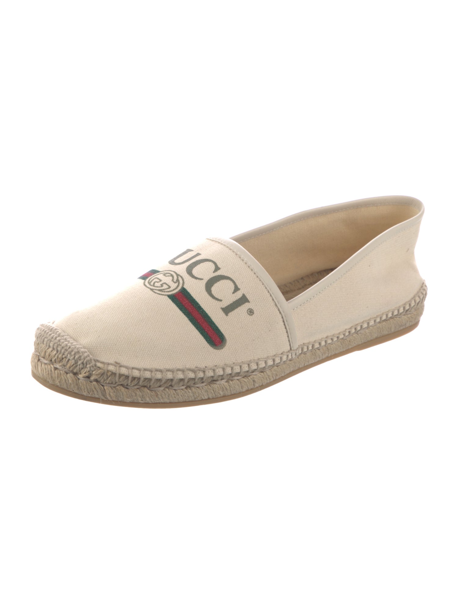 Gucci Web Accent Canvas Espadrilles