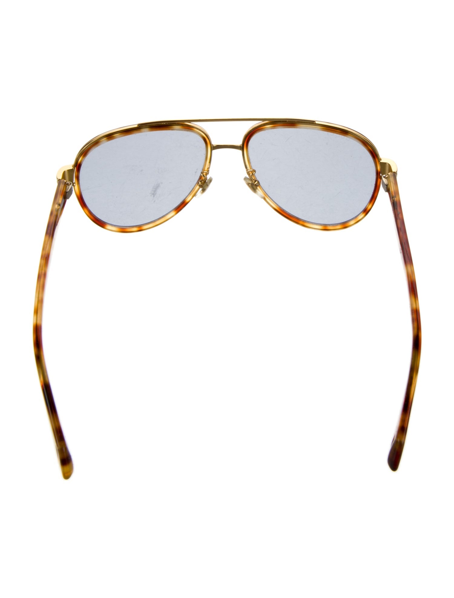 Gucci Sylvie Web Accent Aviator Sunglasses