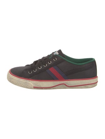 Gucci Web Accent Canvas Sneakers