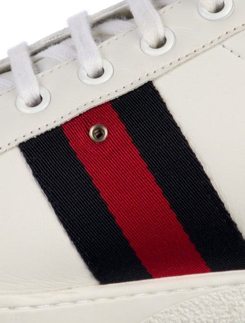 Gucci Leather Colorblock Pattern Sneakers