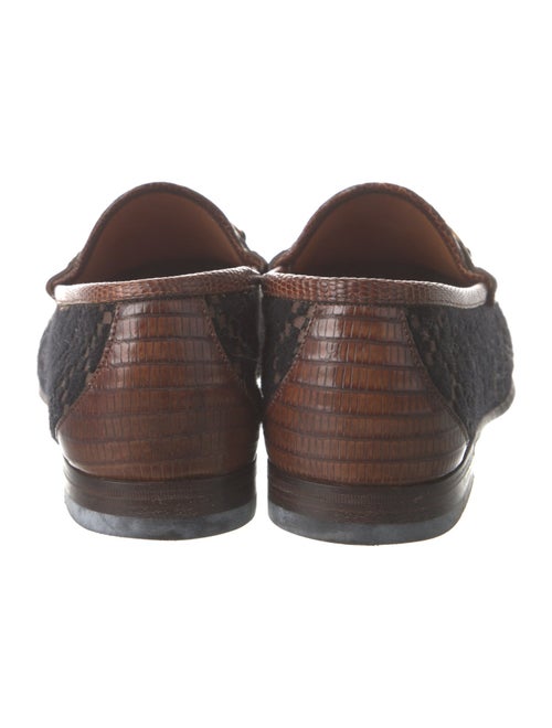 Gucci Horsebit Accent Wool Loafers