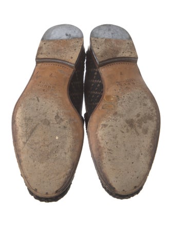 Gucci Horsebit Accent Wool Loafers