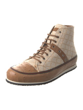 Gucci Web Accent Canvas Sneakers