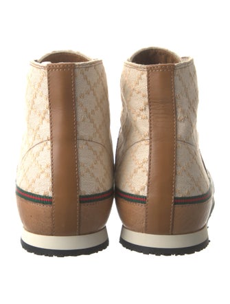 Gucci Web Accent Canvas Sneakers