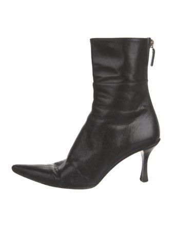 Gucci Leather Colorblock Pattern Boots