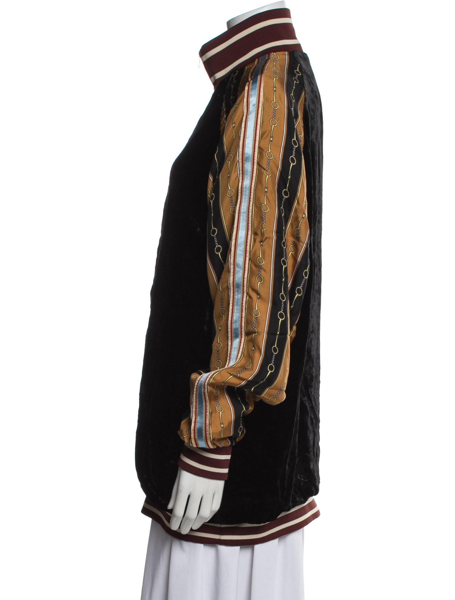 Gucci Horsebit Accent Printed Windbreaker