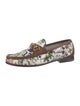 Gucci Flora Print Canvas Loafers