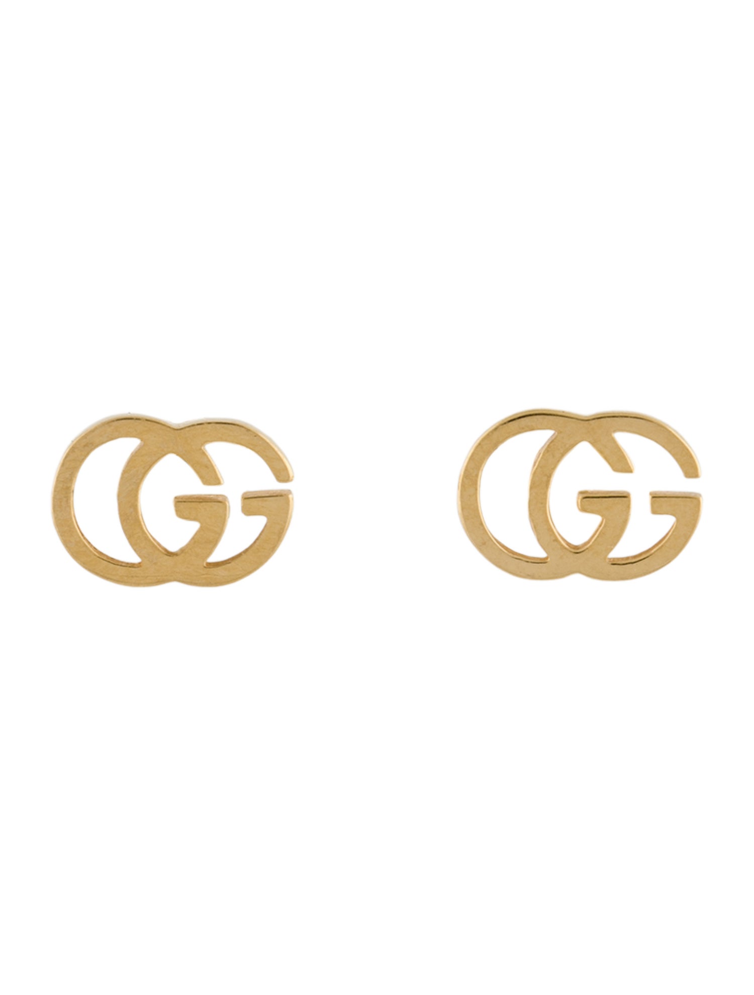 Gucci 18K GG Running Stud Earrings