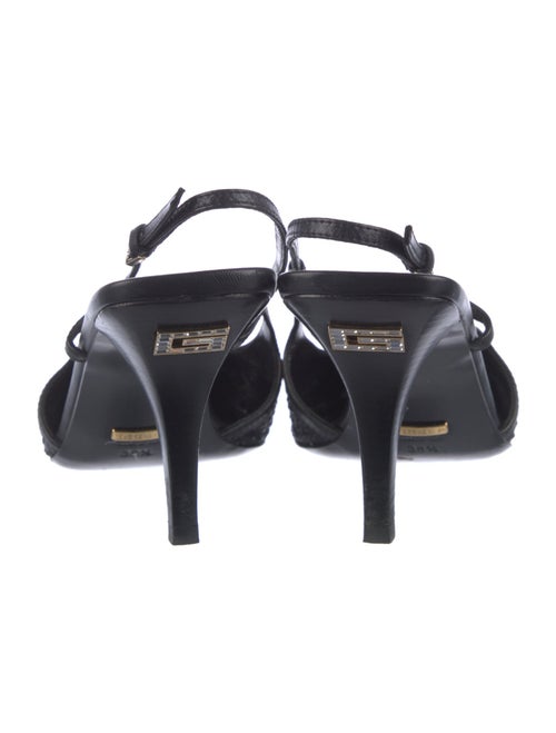 Gucci GG Crystal Mesh Slingback Pumps