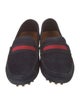Gucci Sylvie Web Accent Suede Drivers