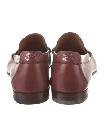 Gucci Leather Tassel Accents Loafers