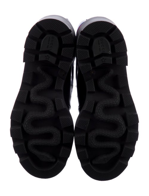 Gucci Trip Sylvie Web Accent Combat Boots