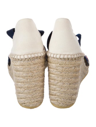 Gucci Sylvie Web Accent Canvas Espadrilles