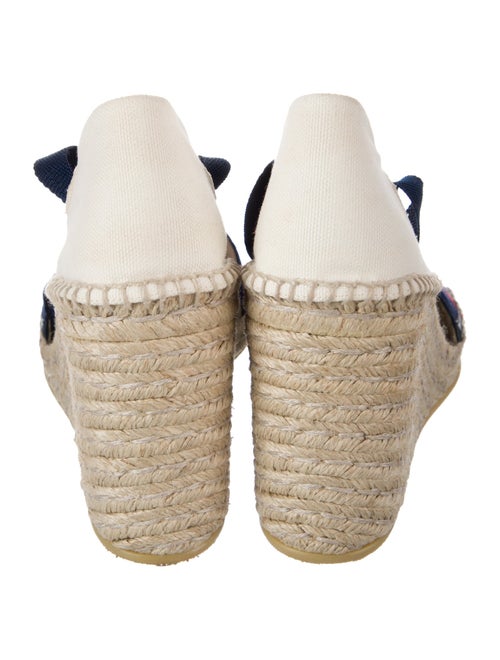 Gucci Sylvie Web Accent Canvas Espadrilles