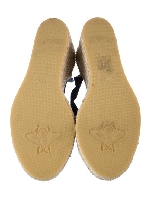 Gucci Sylvie Web Accent Canvas Espadrilles