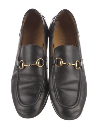 Gucci Horsebit Accent Leather Loafers