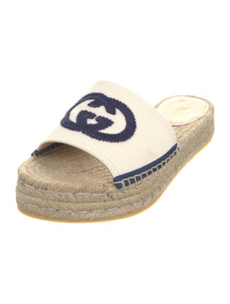 Gucci Interlocking G Logo Canvas Espadrilles