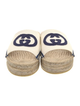 Gucci Interlocking G Logo Canvas Espadrilles