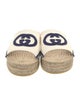 Gucci Interlocking G Logo Canvas Espadrilles