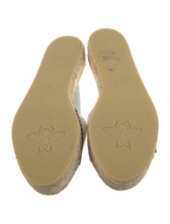 Gucci Interlocking G Logo Canvas Espadrilles